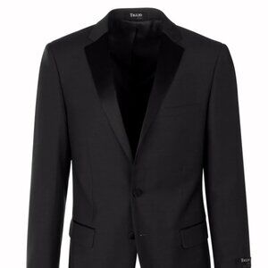 Mens 2 Button Designer Notch Tuxedo in Charcoal Grey